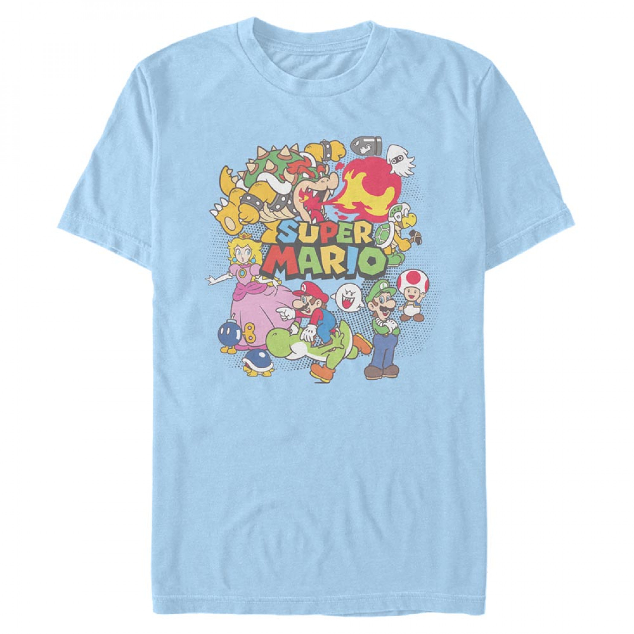 Nintendo Super Mario Bros. Color Collage T-Shirt